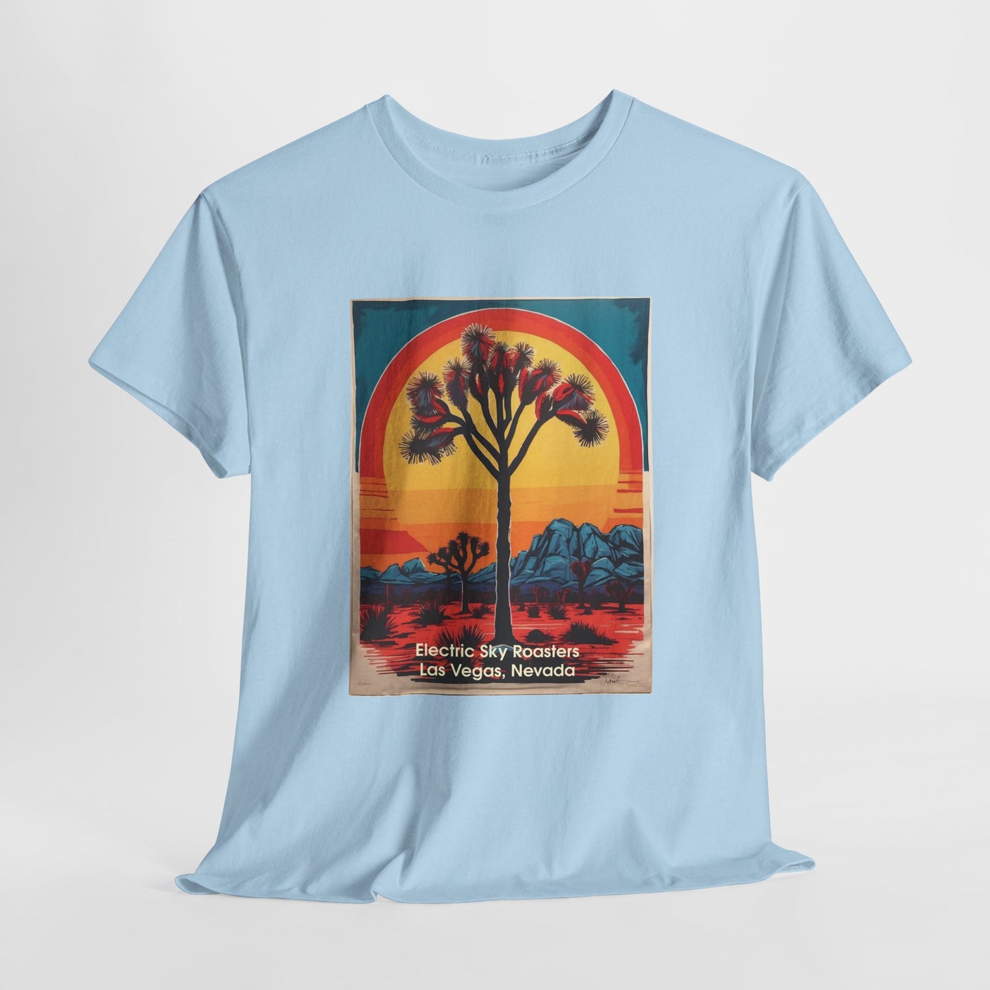 Electric Winter Hike Unisex Heavy Cotton Tee