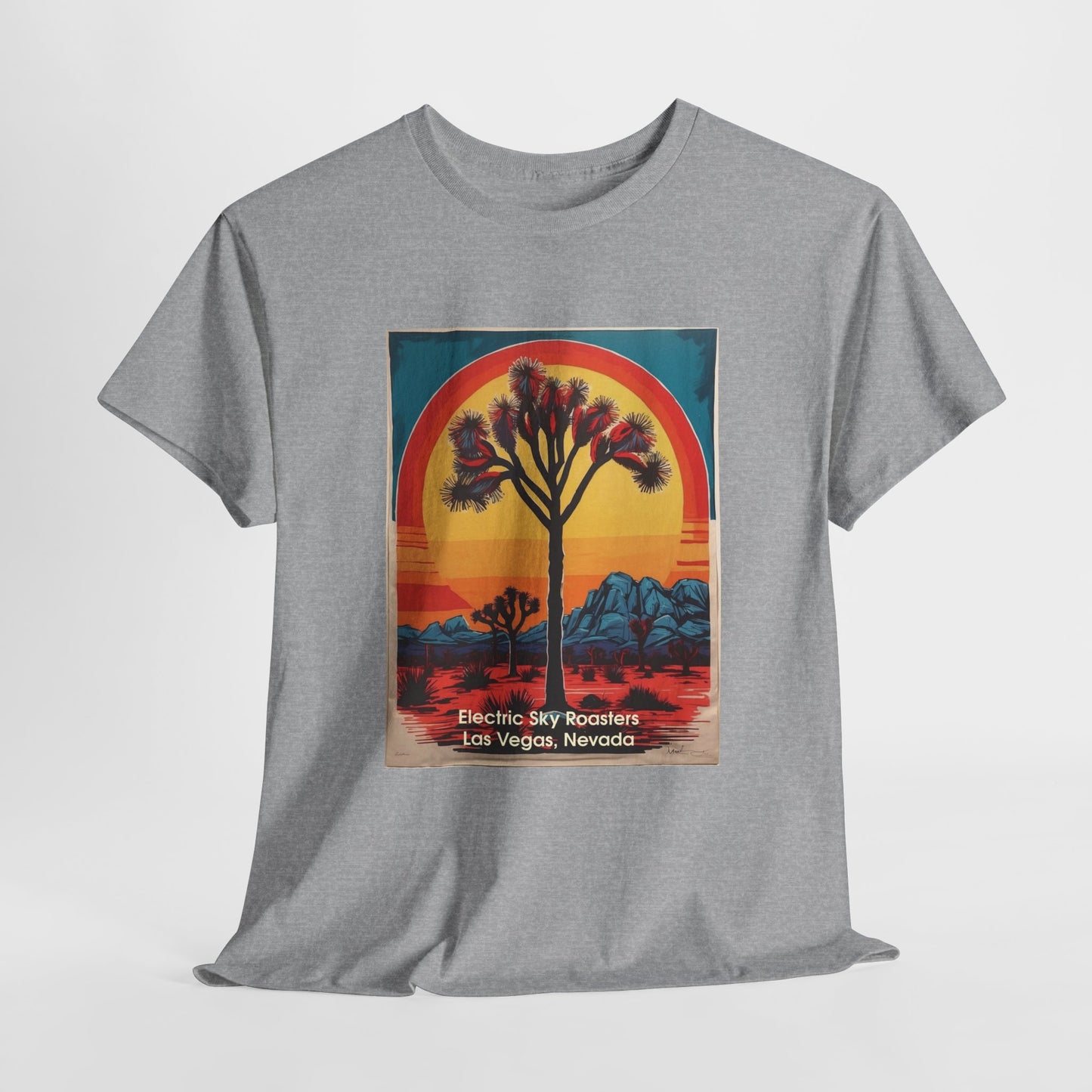 Electric Winter Hike Unisex Heavy Cotton Tee