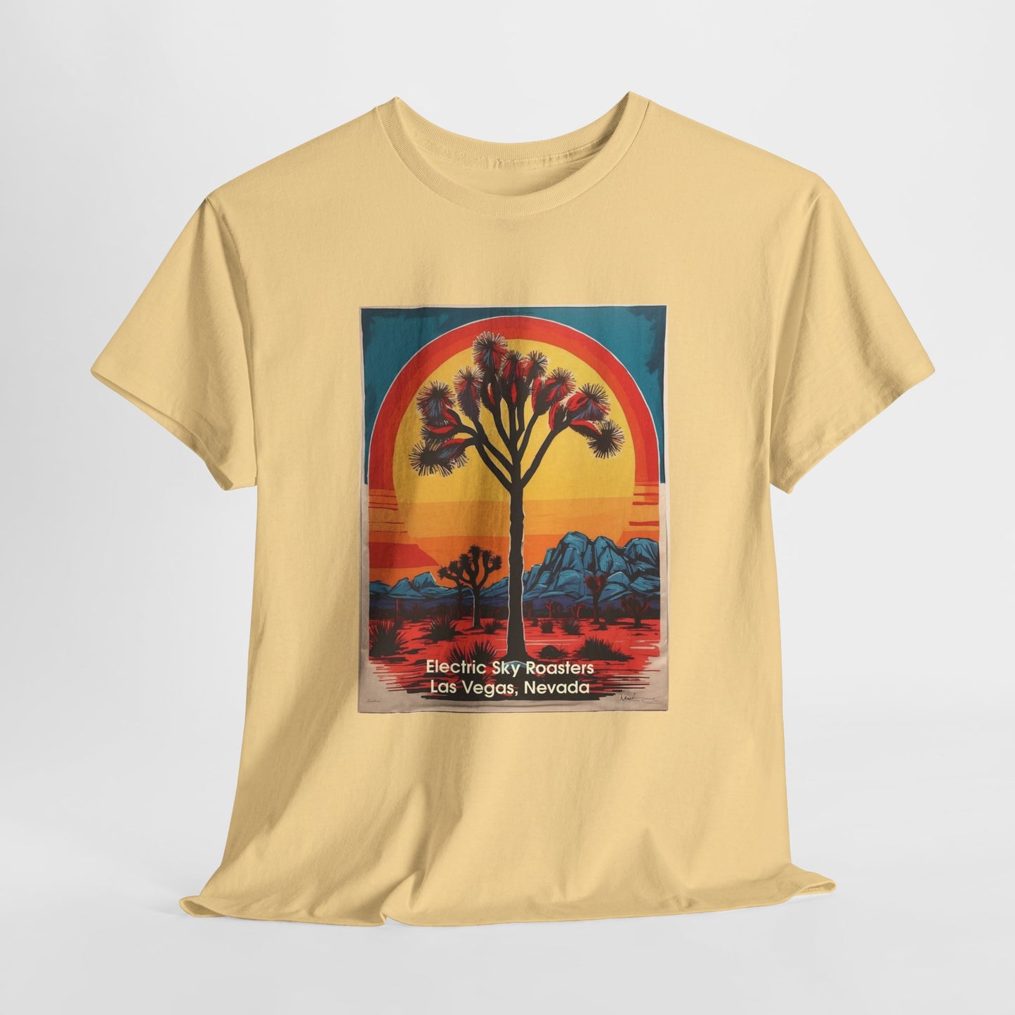 Electric Winter Hike Unisex Heavy Cotton Tee