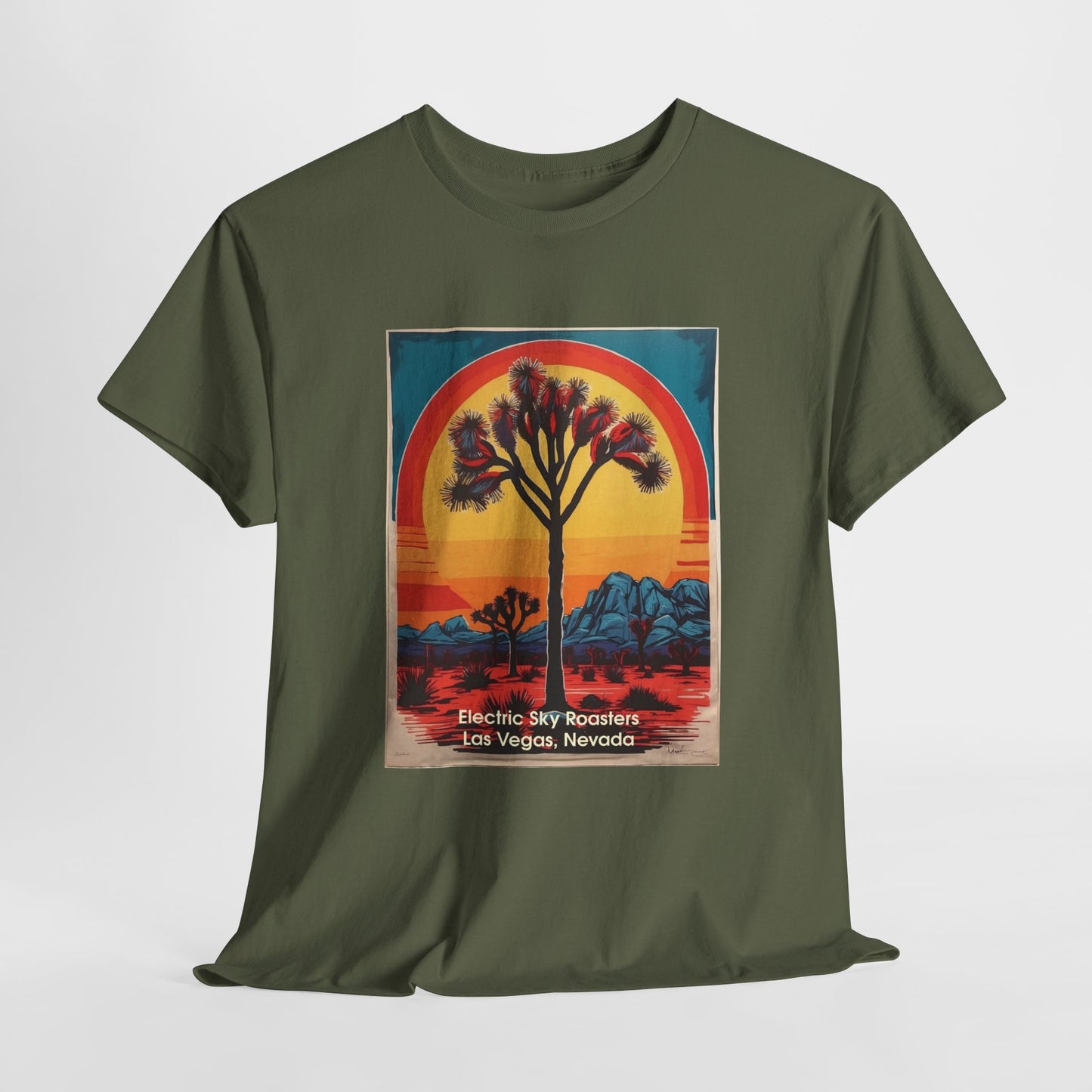 Electric Winter Hike Unisex Heavy Cotton Tee